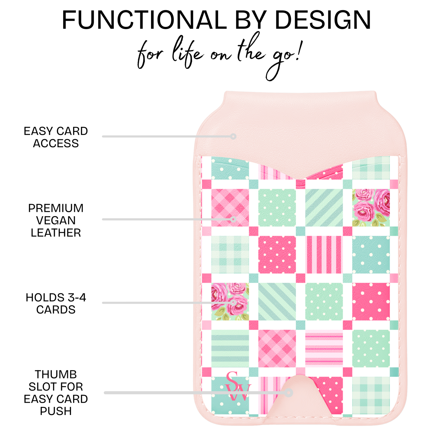 Country Quilt Phone Wallet