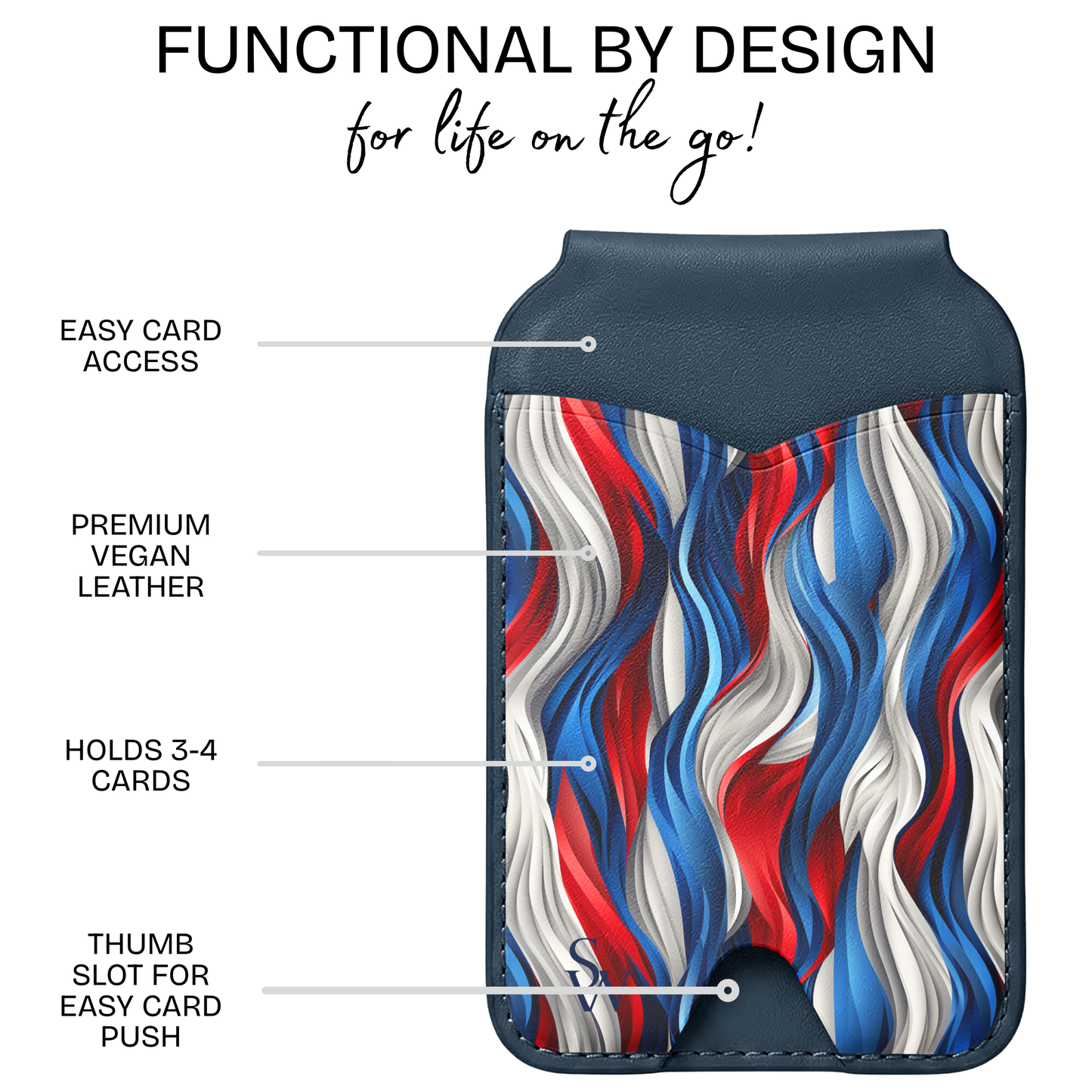Patriot Waves Phone Wallet