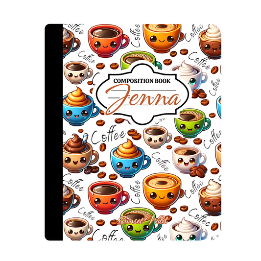 Latte Love Custom Notebook