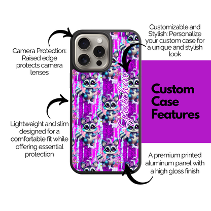 Raccoon Razzle Custom Case