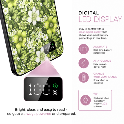 Lime Bloom Power Bank
