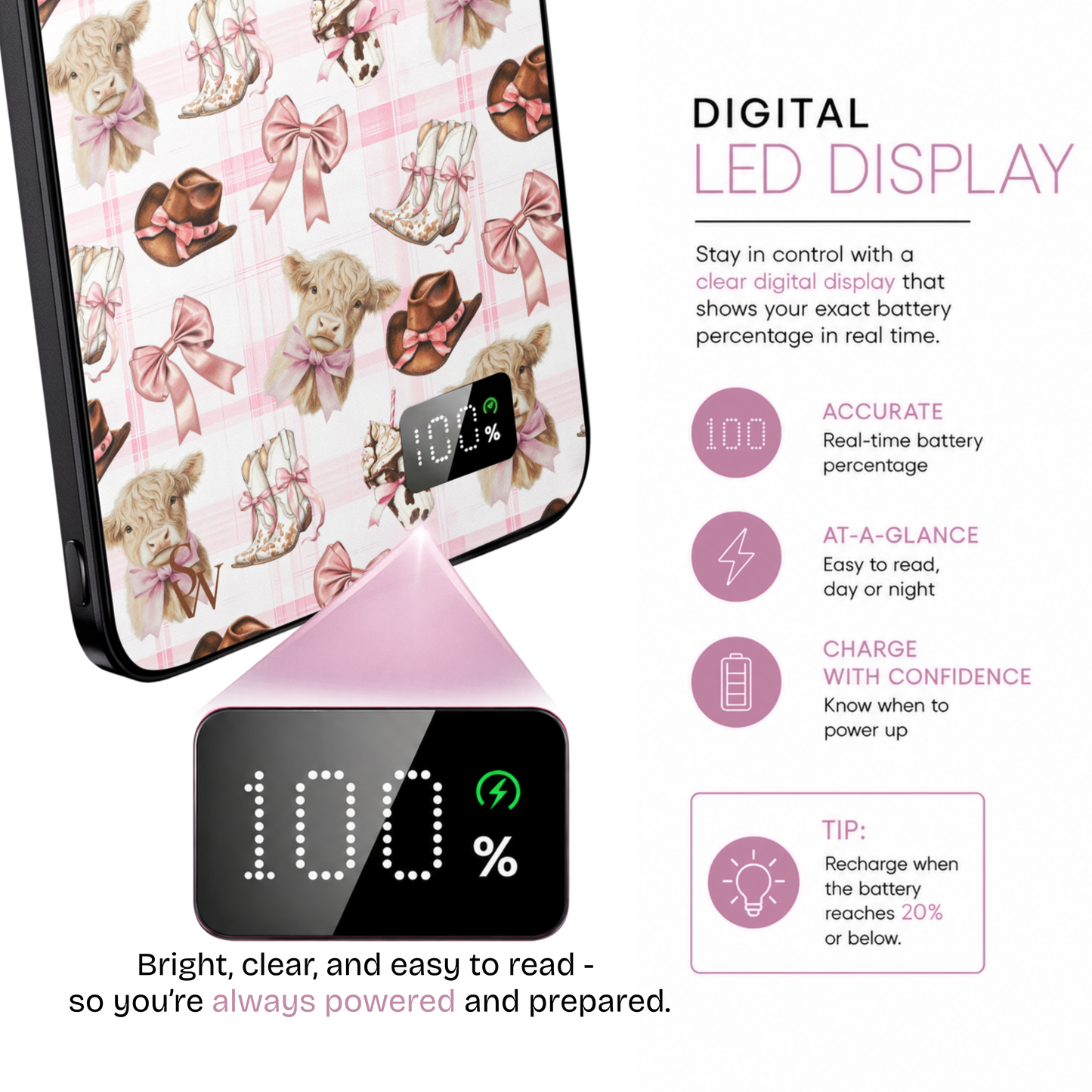 Coquette Cowgirl Power Bank