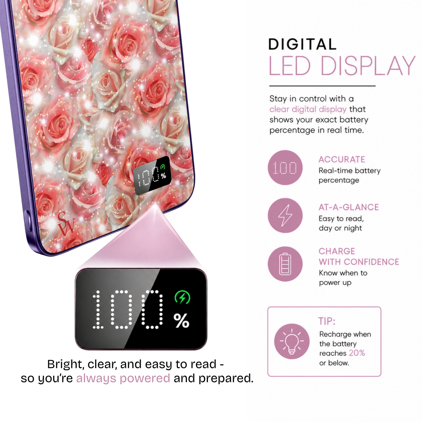 Rosé Romance Power Bank