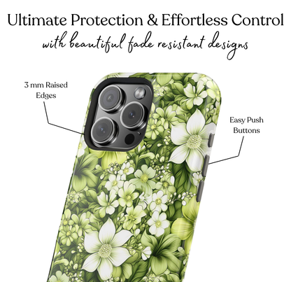 Lime Bloom MagSafe Case