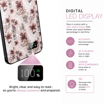 Vintage Bloom Power Bank