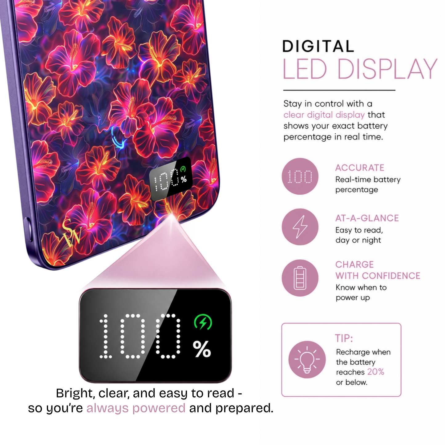 Hot Hibiscus Power Bank