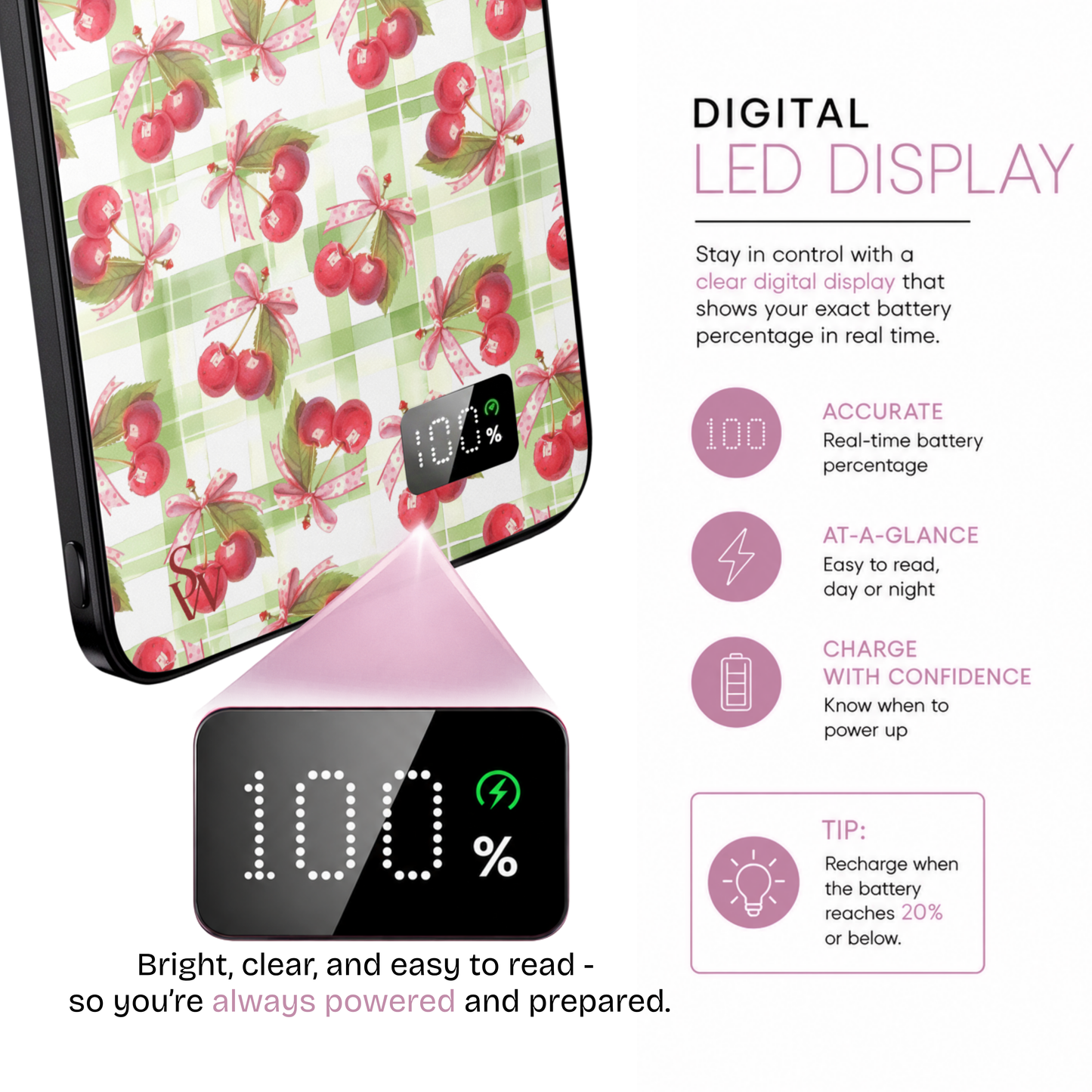 Coquette Cherries Power Bank