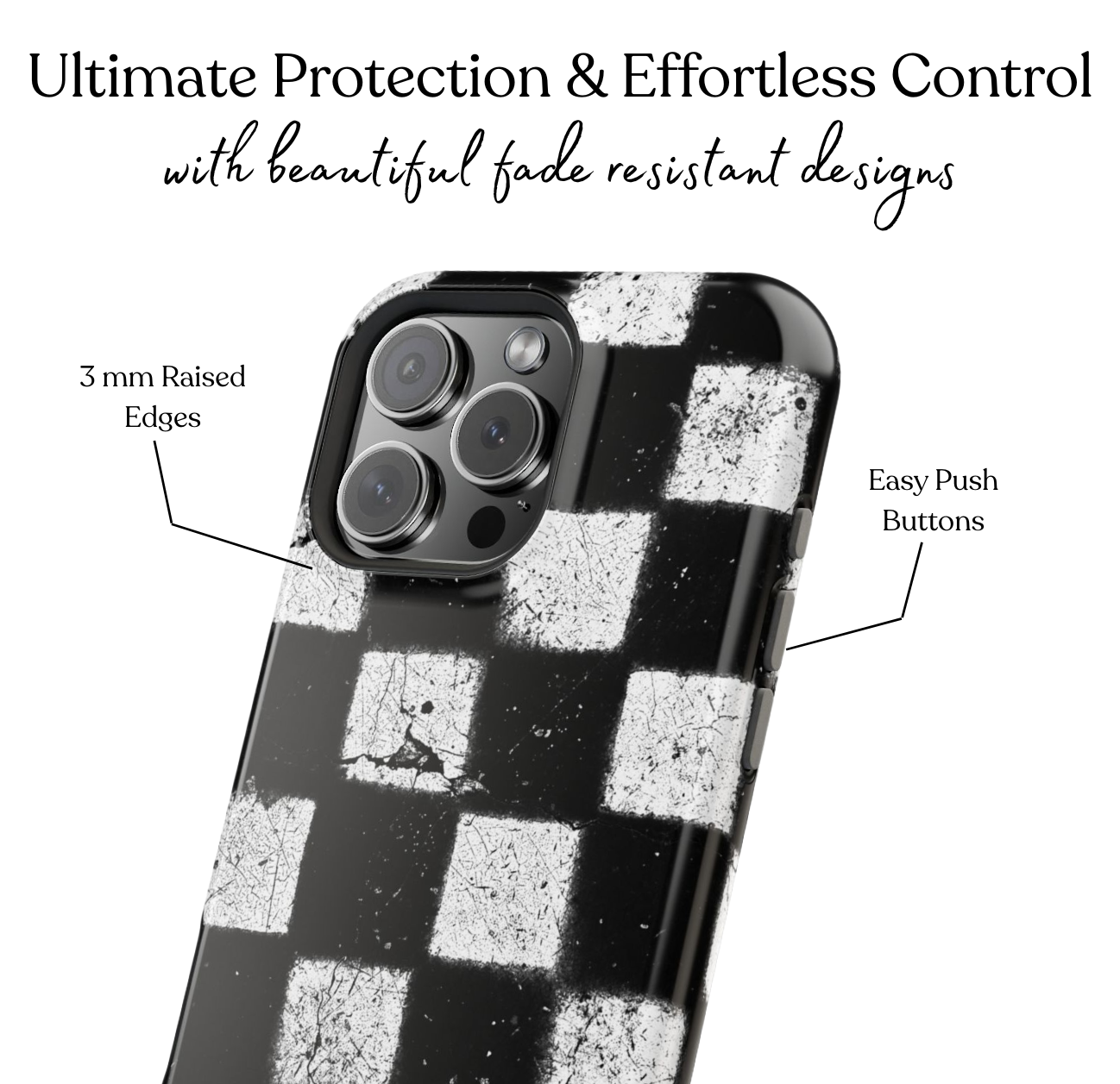 Grunge Grid Phone Case