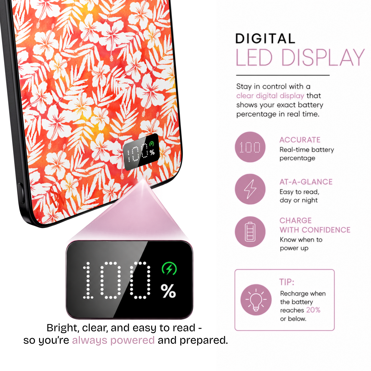 Hibiscus Heatwave Power Bank