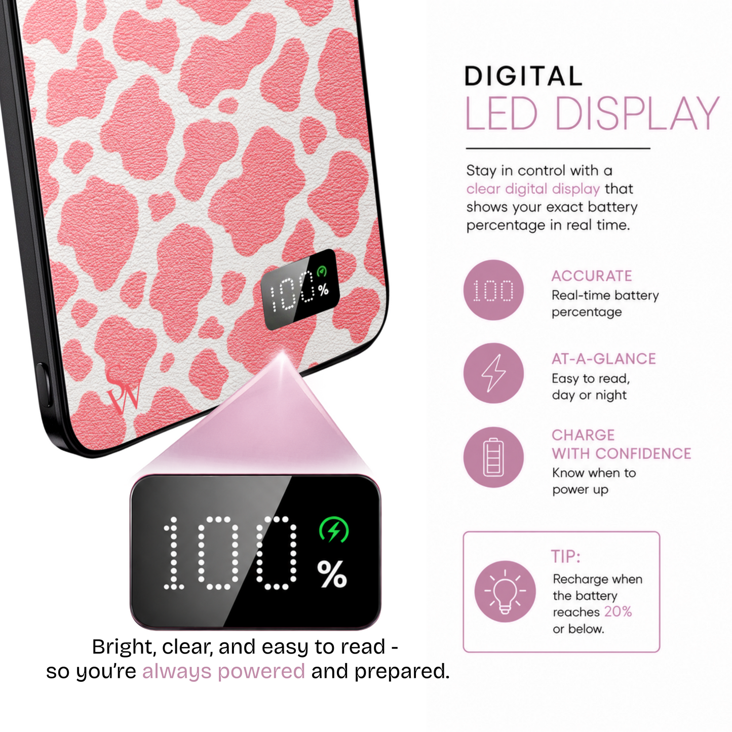 Cowhide Chic Power Bank