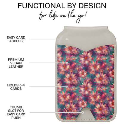 Luminous Florals Phone Wallet