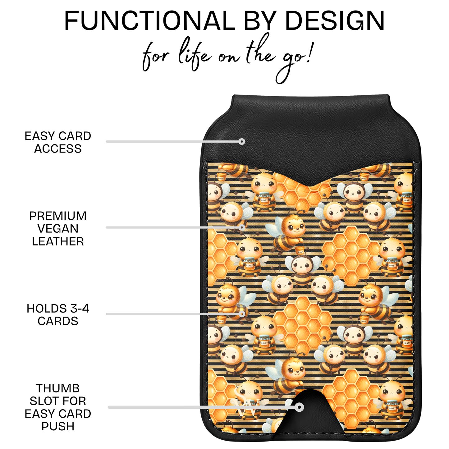 Sugar Hive Phone Wallet