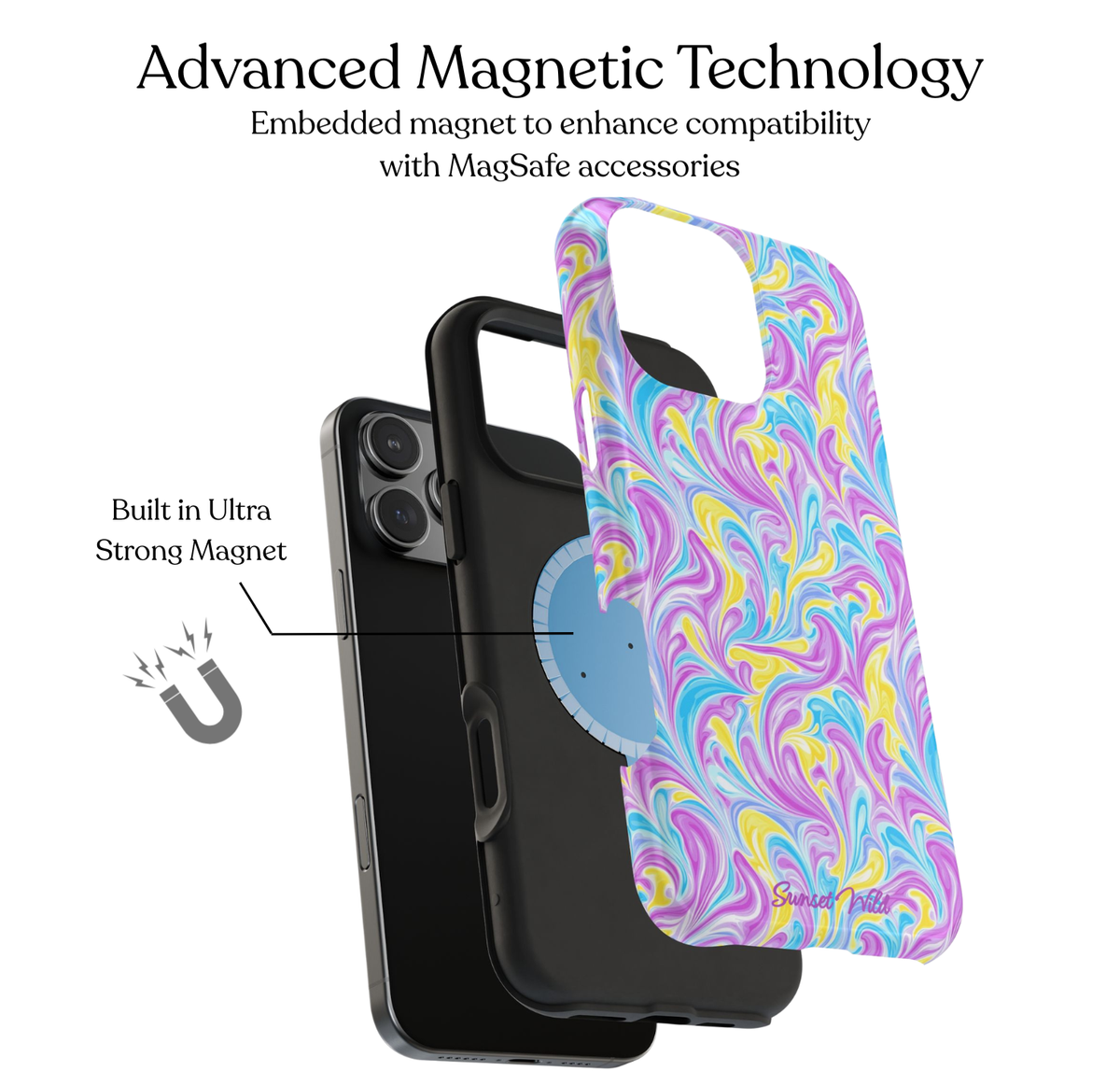 Lemonberry Swirl MagSafe Phone Case