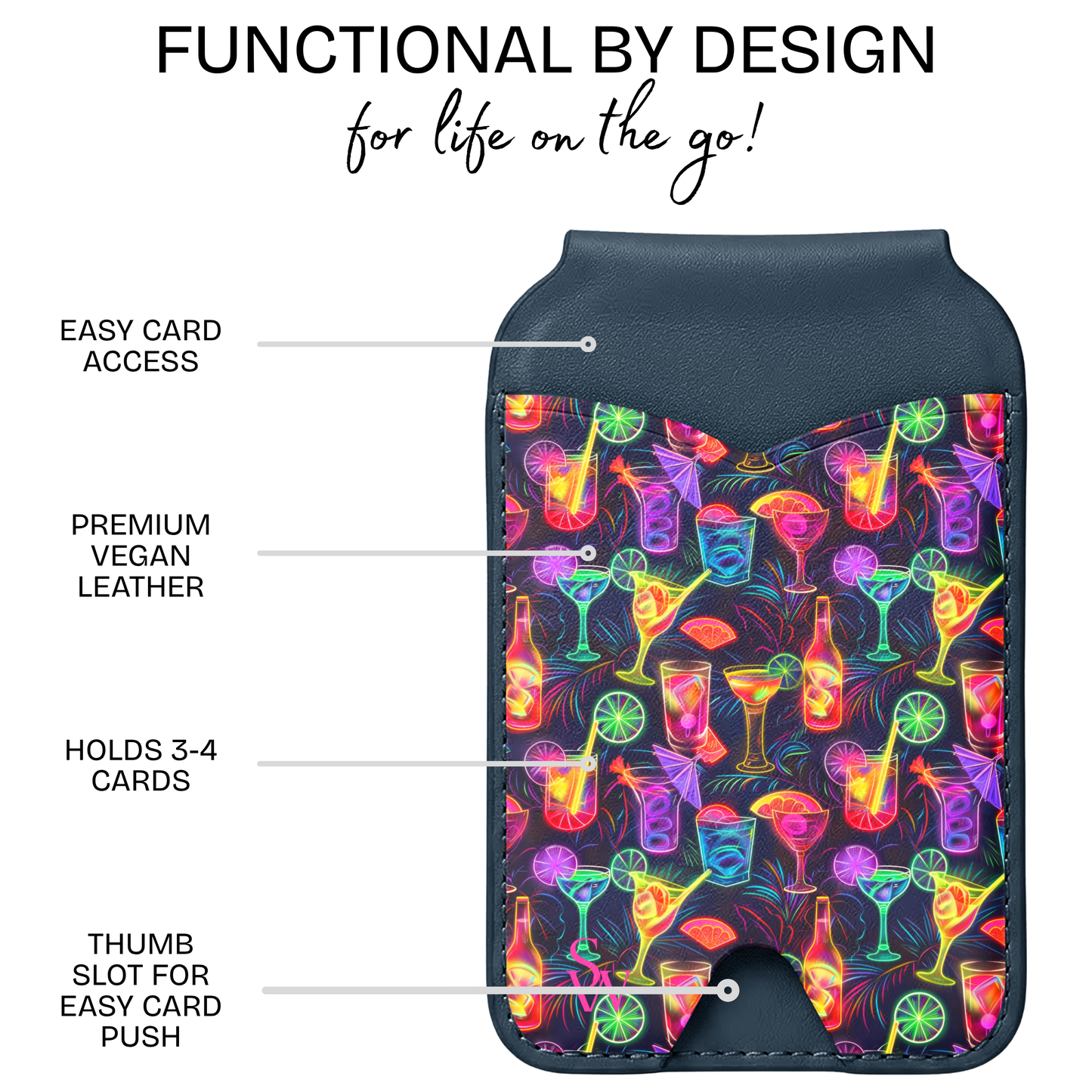 Sunset Sips Phone Wallet