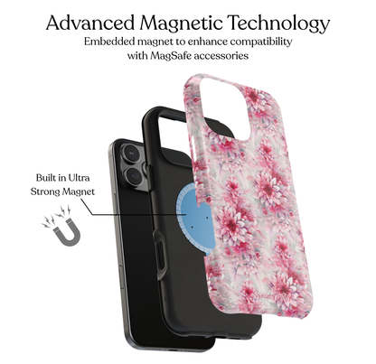 Pink Poinsettias MagSafe Case