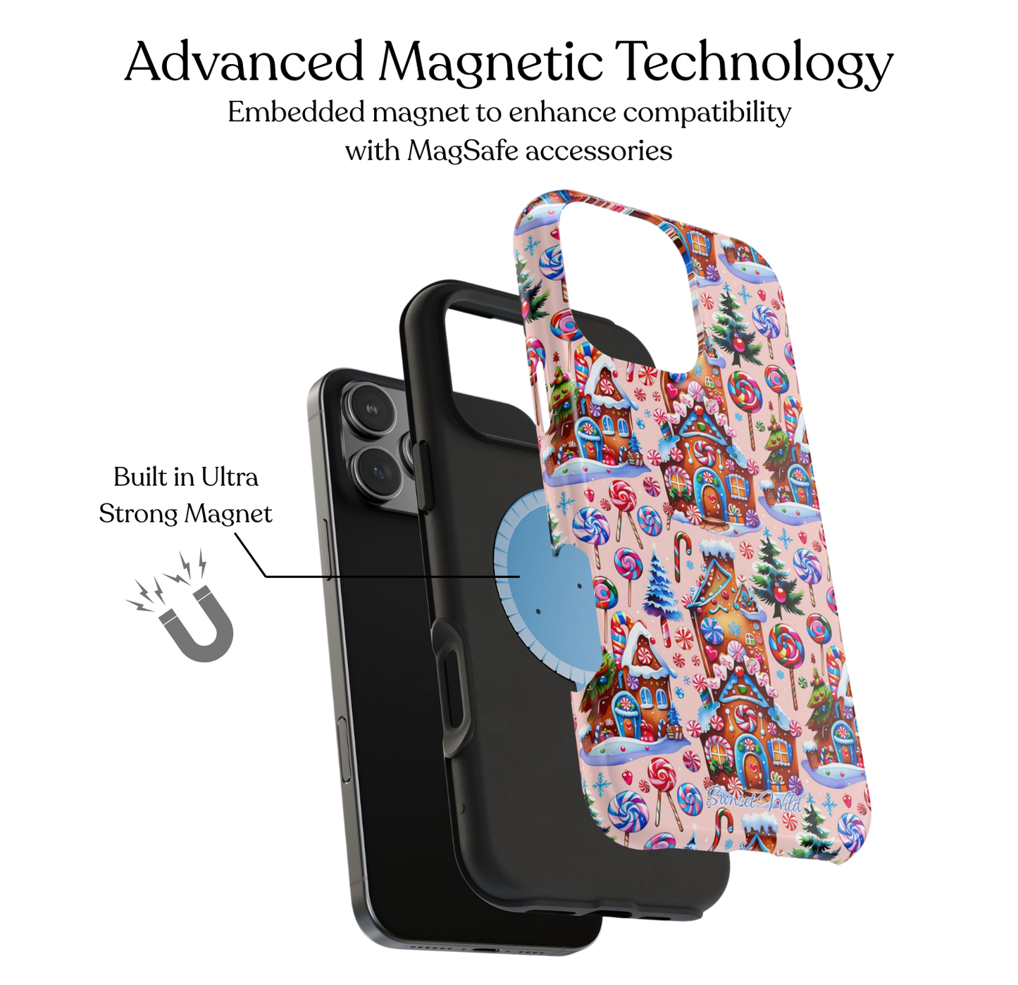 Gingerbread Village MagSafe Case