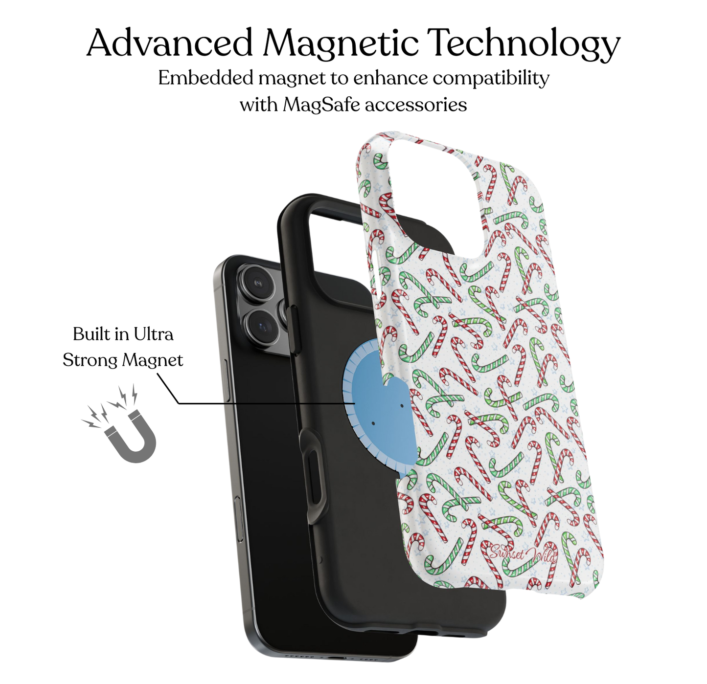 Candy Cane Lane MagSafe Case