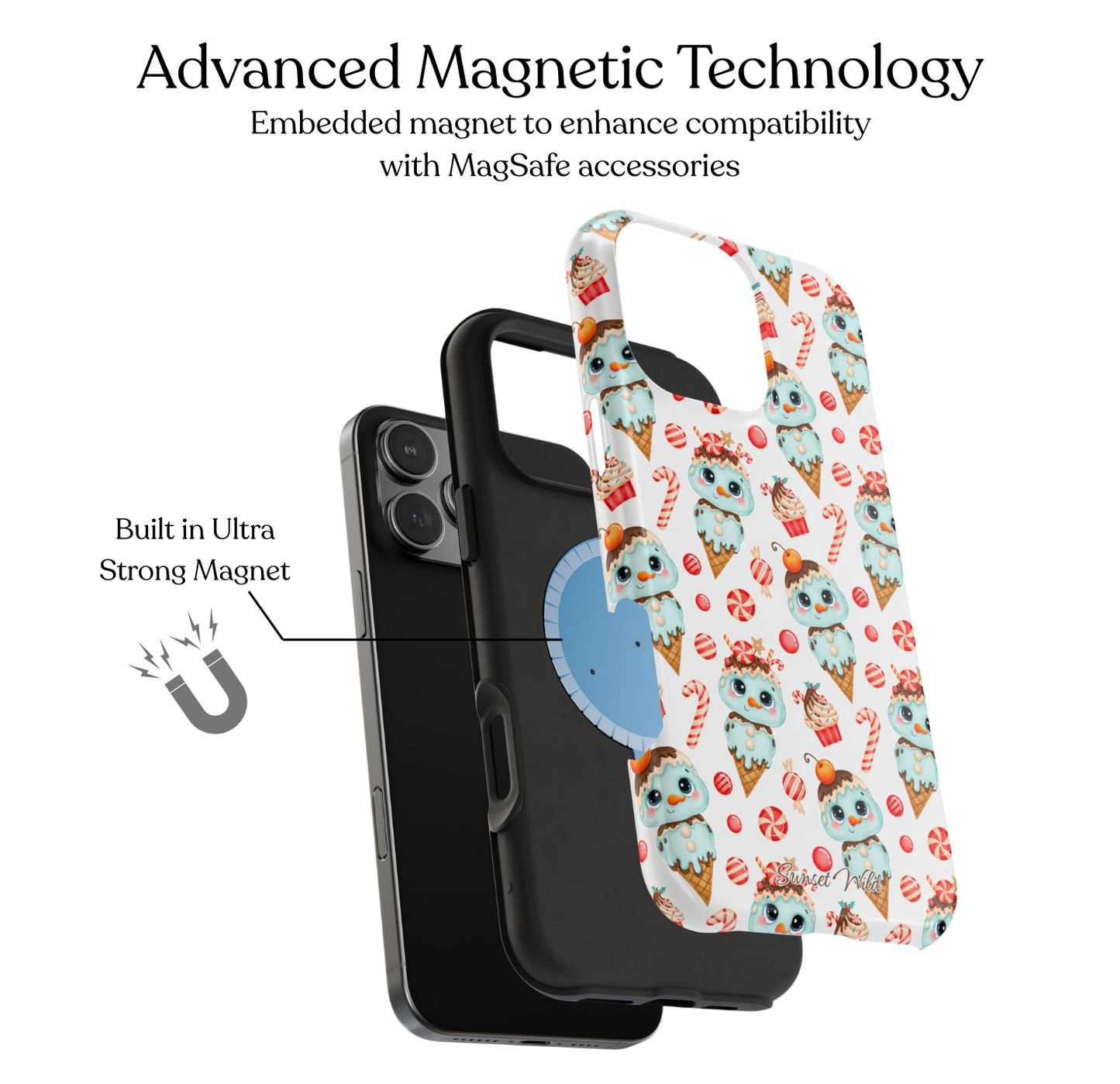 Candy Cane Cones MagSafe Case