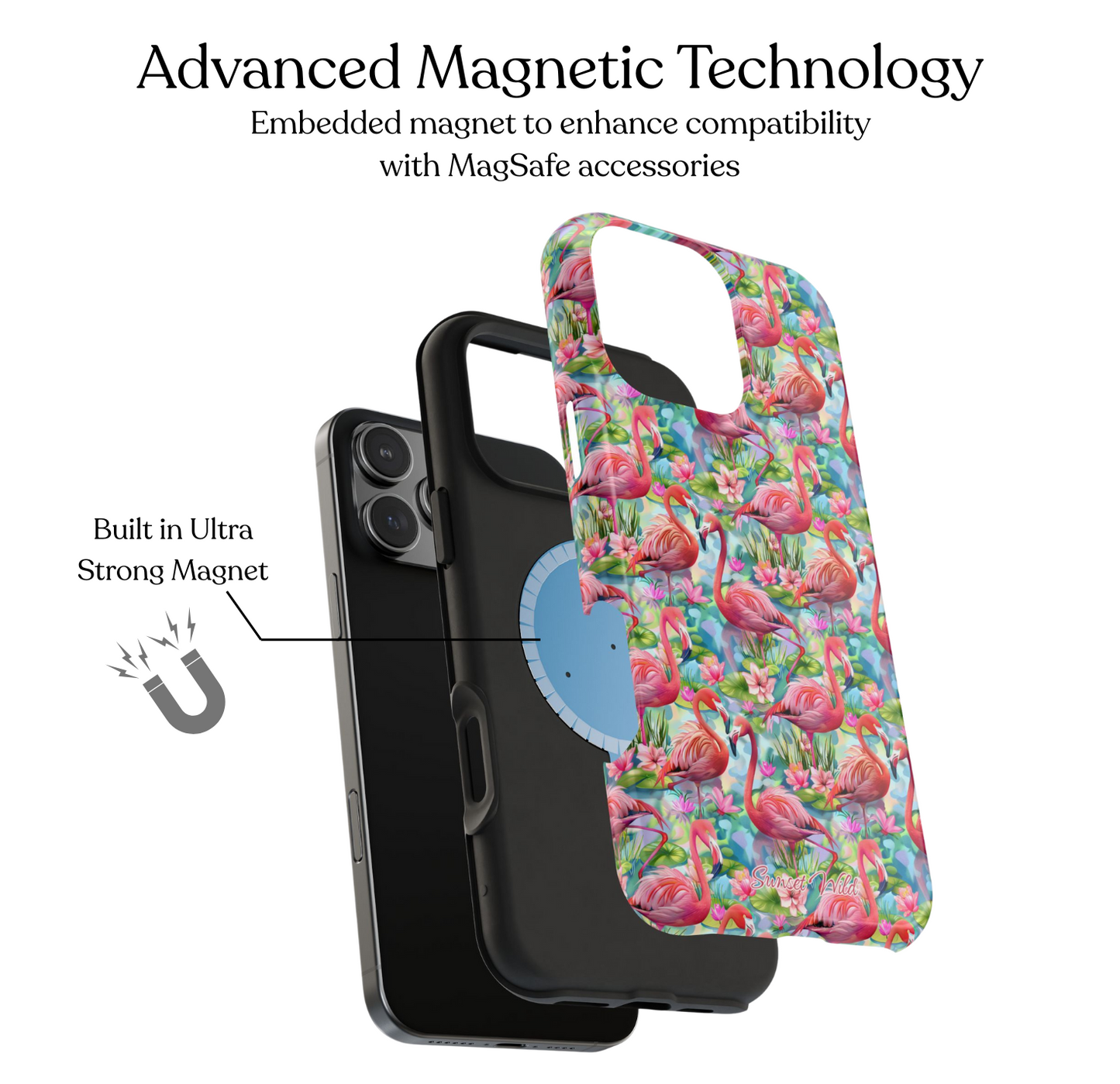 Flamingo Fiesta MagSafe Case