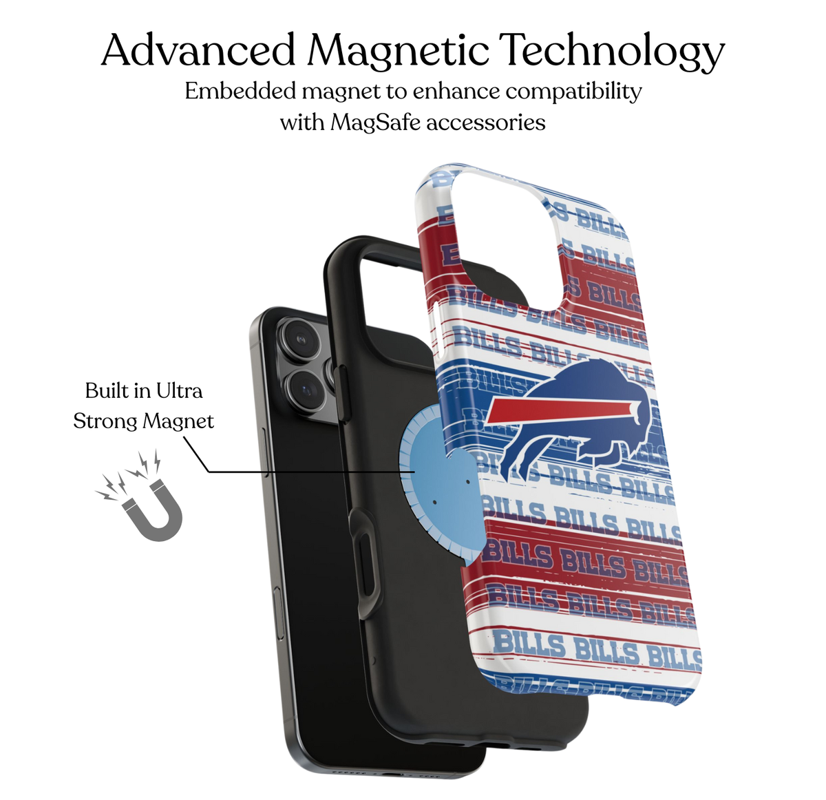 Bills Stripes MagSafe Phone Case
