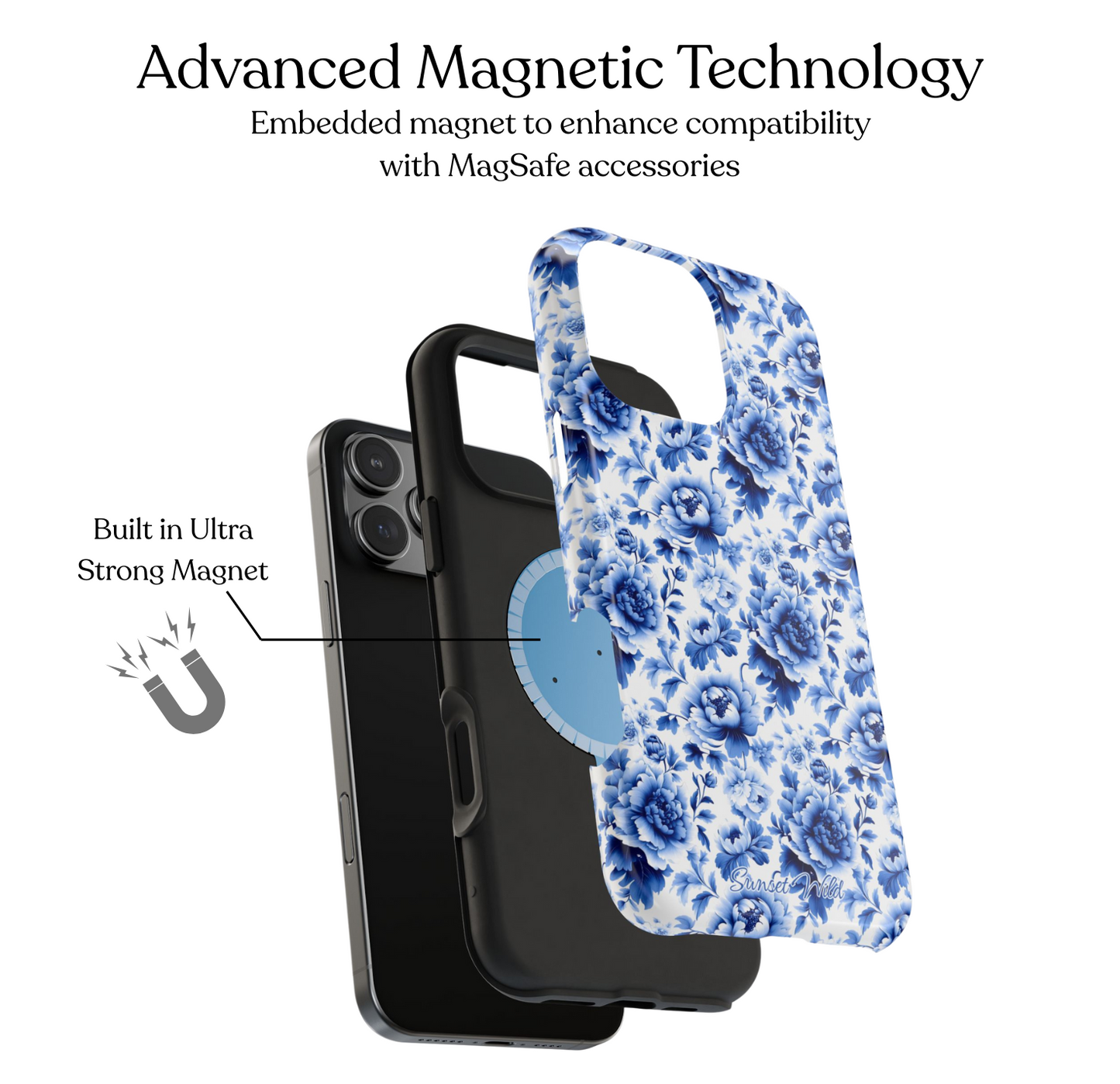 Blue Blossom MagSafe Case