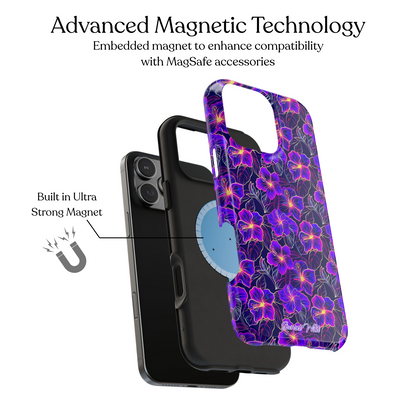 Neon Hibiscus MagSafe Case