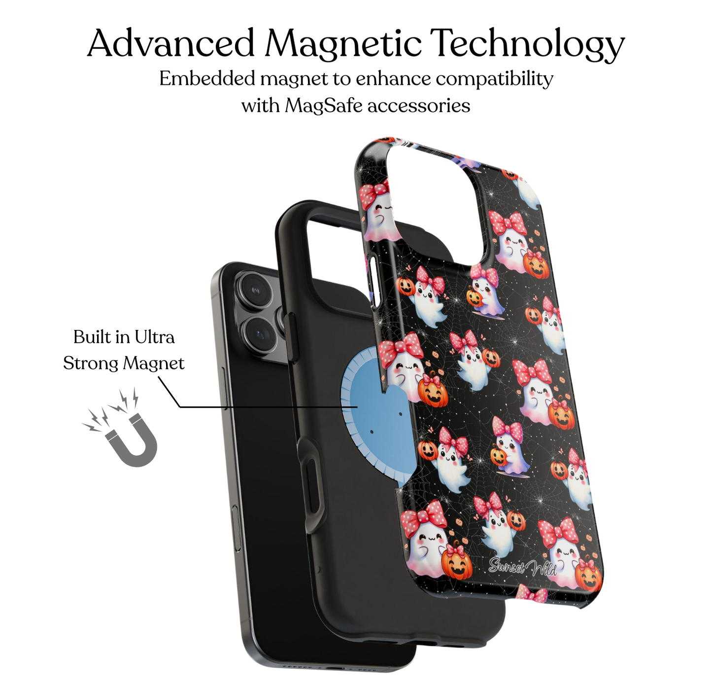 Boo in Bows MagSafe Phone Case