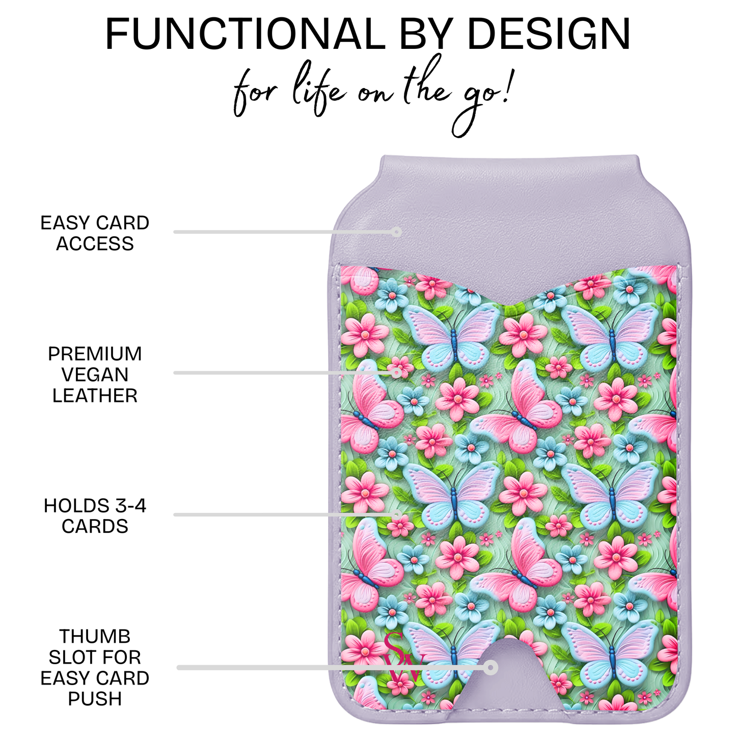 Butterfly Bloom Phone Wallet