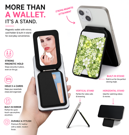 Lime Bloom Phone Wallet