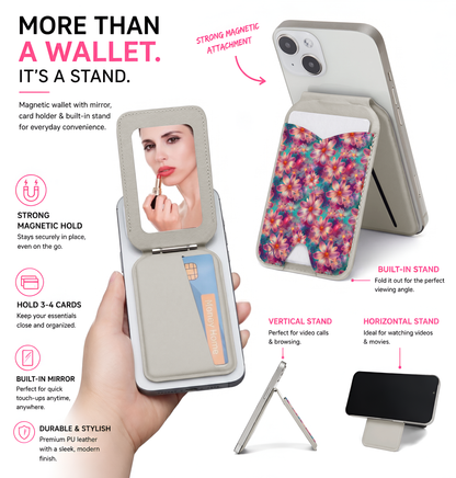 Luminous Florals Phone Wallet