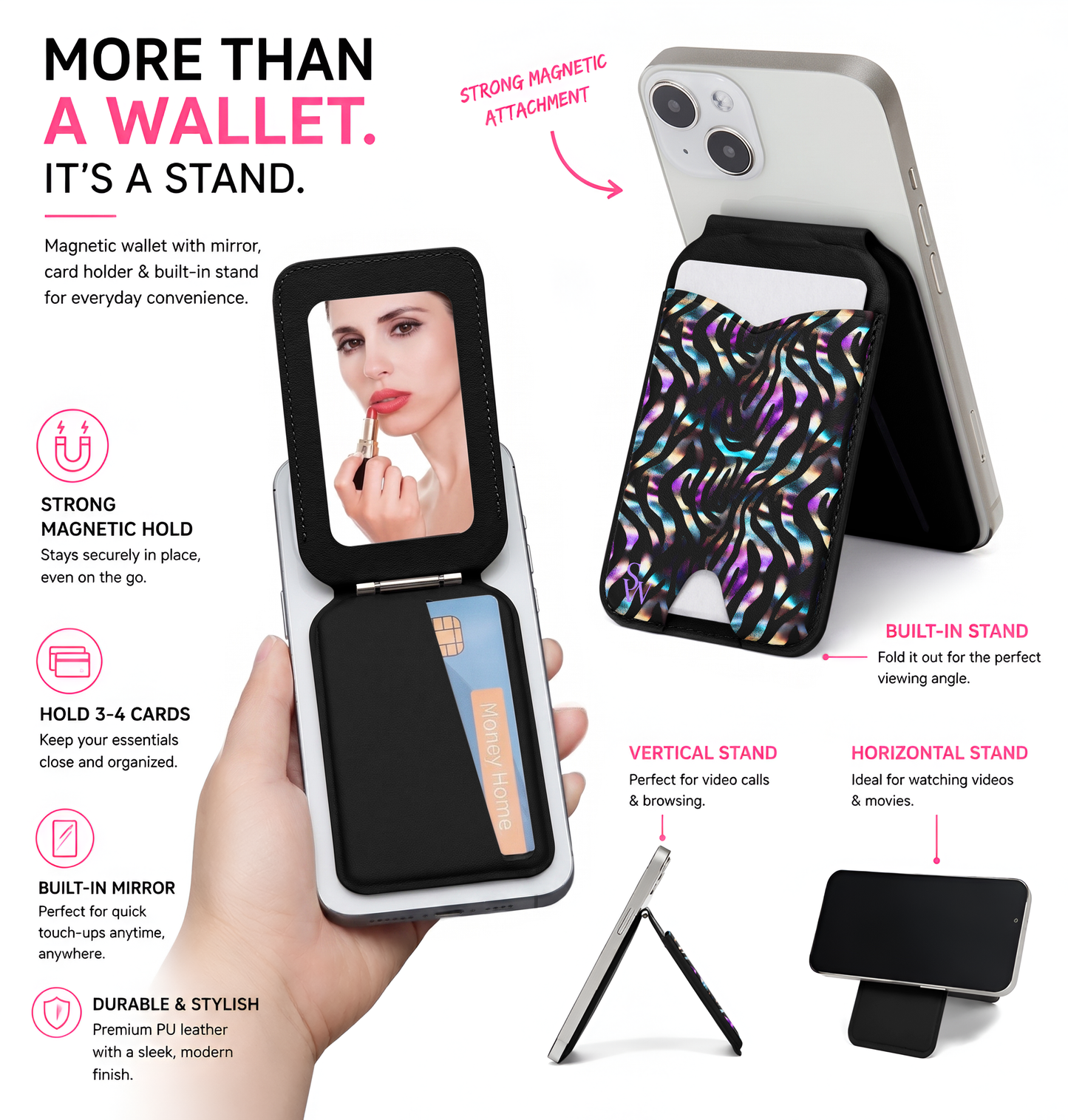 Midnight Mirage Phone Wallet