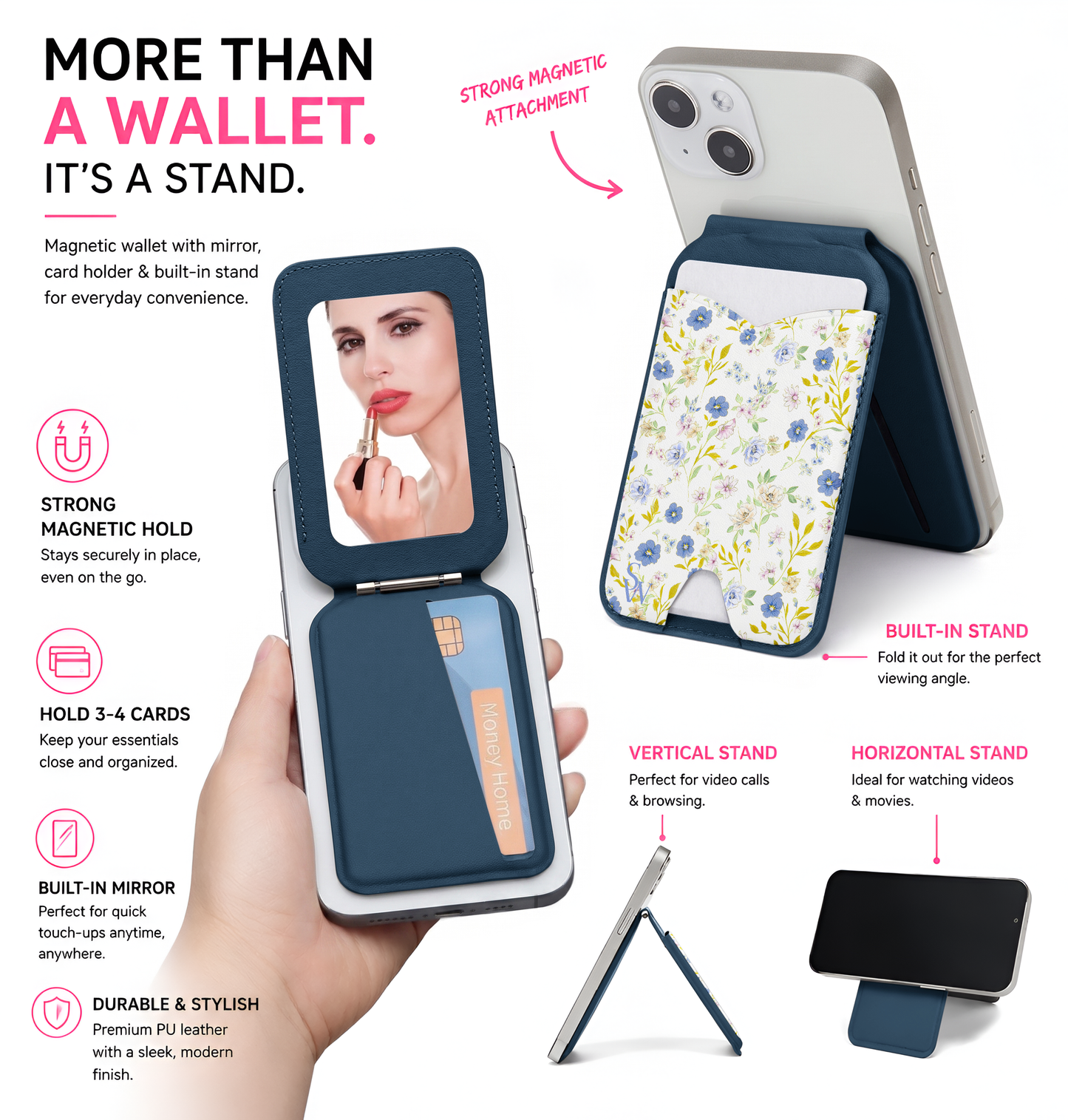 Morning Blue Phone Wallet