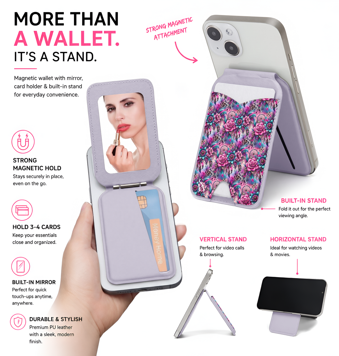 Neon Dreamer Phone Wallet