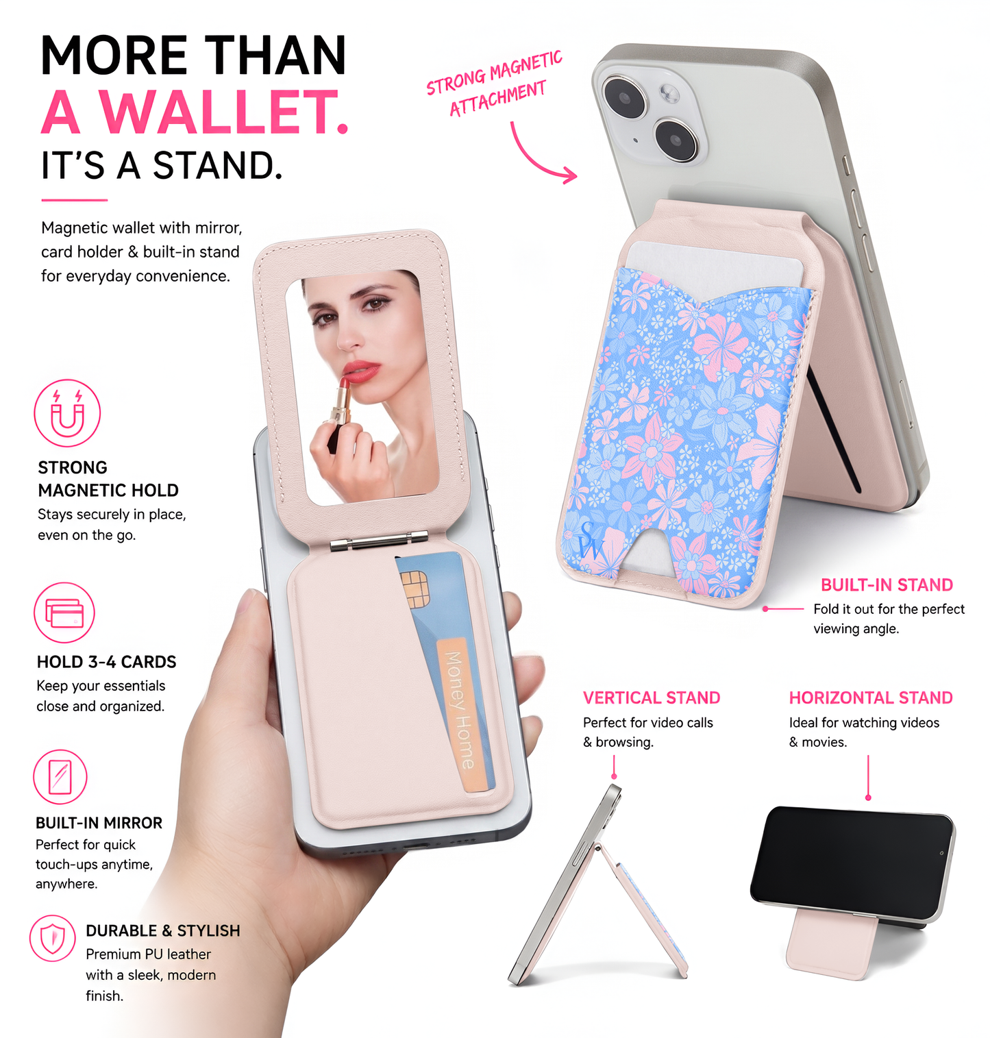 Pastel Petals Phone Wallet
