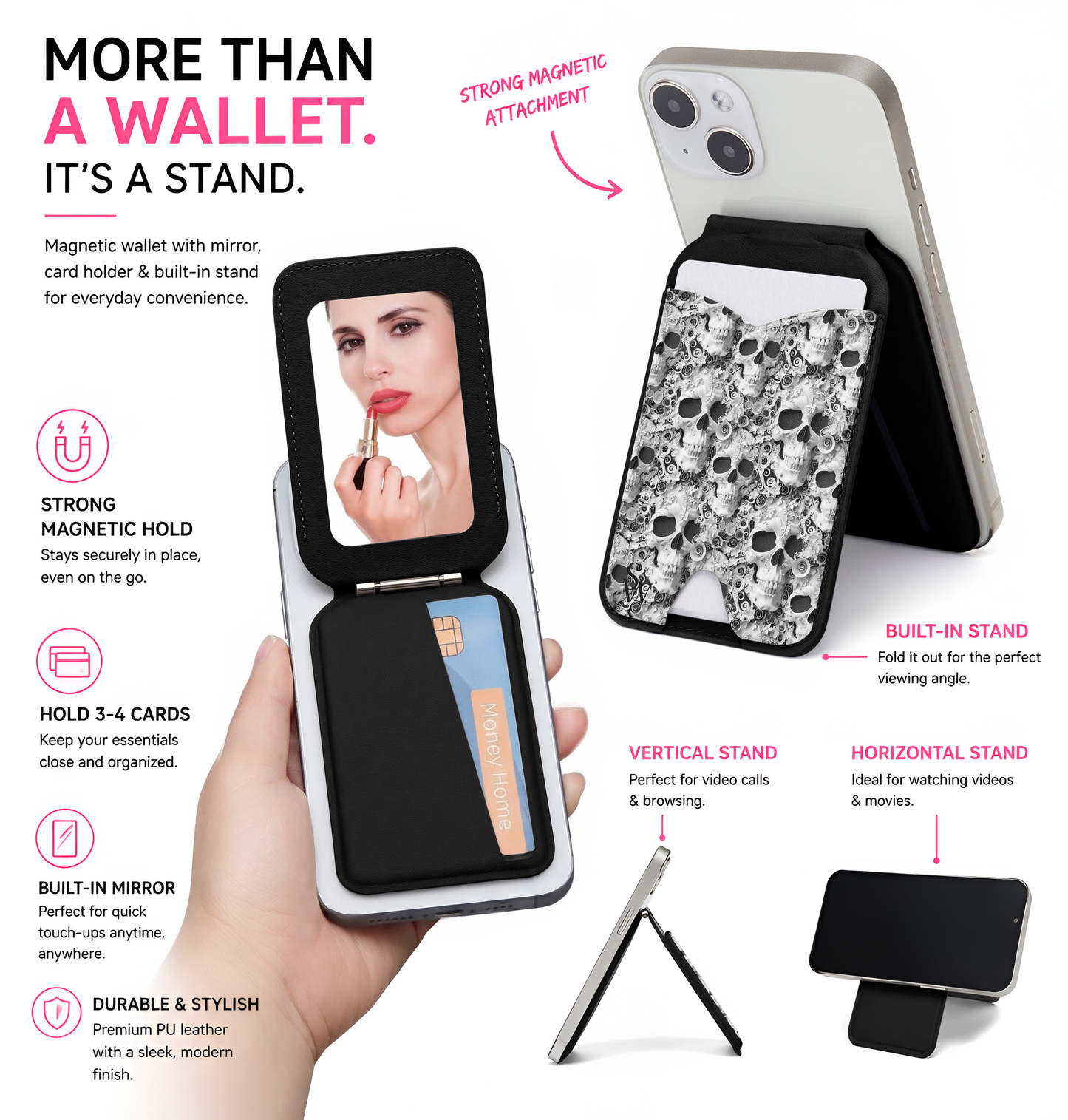Phantom Florals Phone Wallet