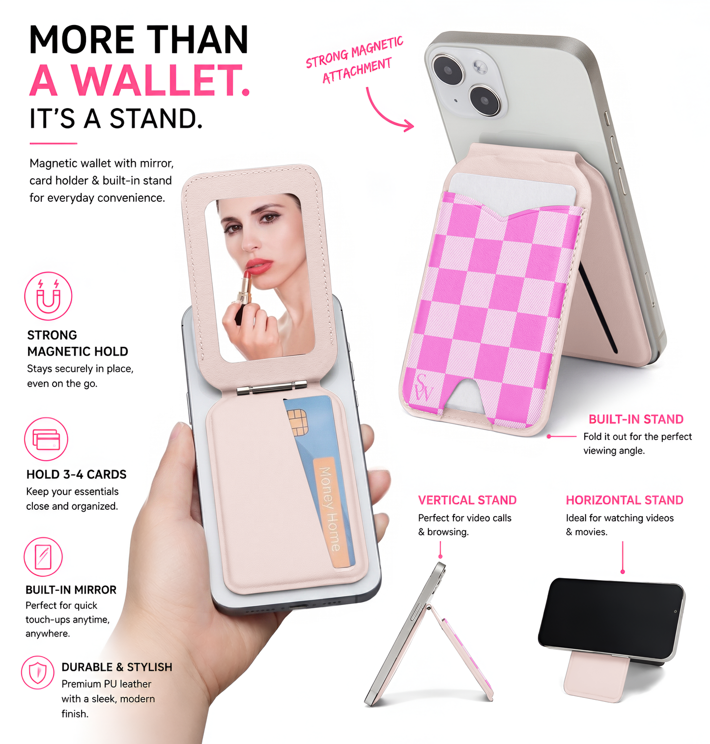 Pink Envy Phone Wallet