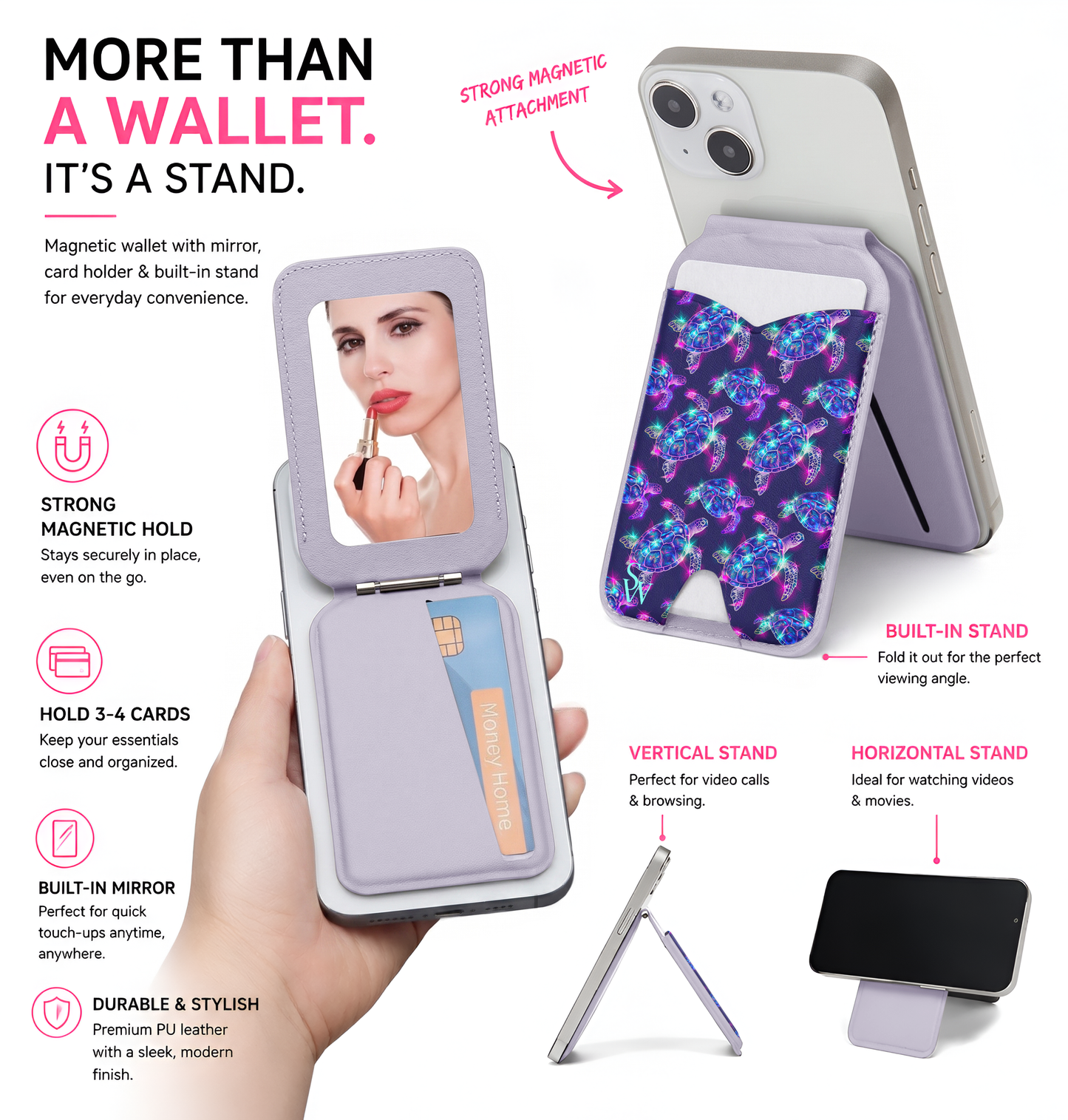 Shimmering Shell Phone Wallet