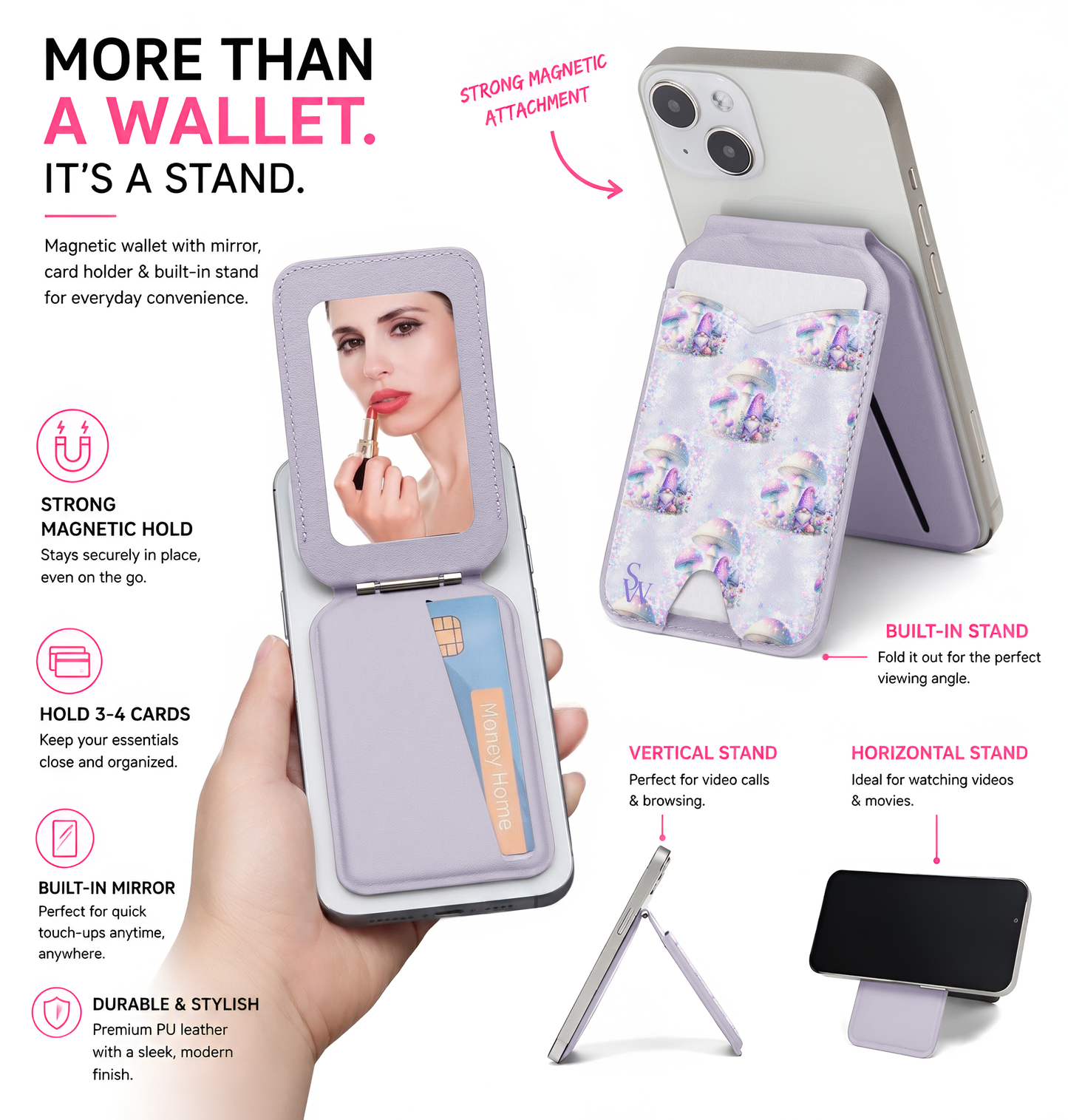 Starlit Shrooms Phone Wallet