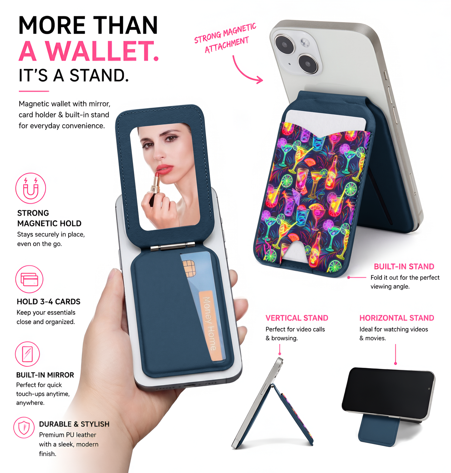 Sunset Sips Phone Wallet