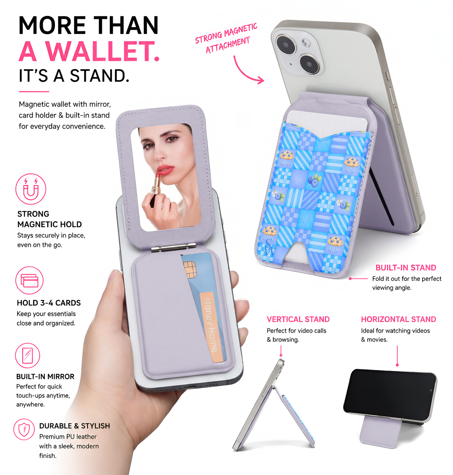 Blueberry Basket Phone Wallet