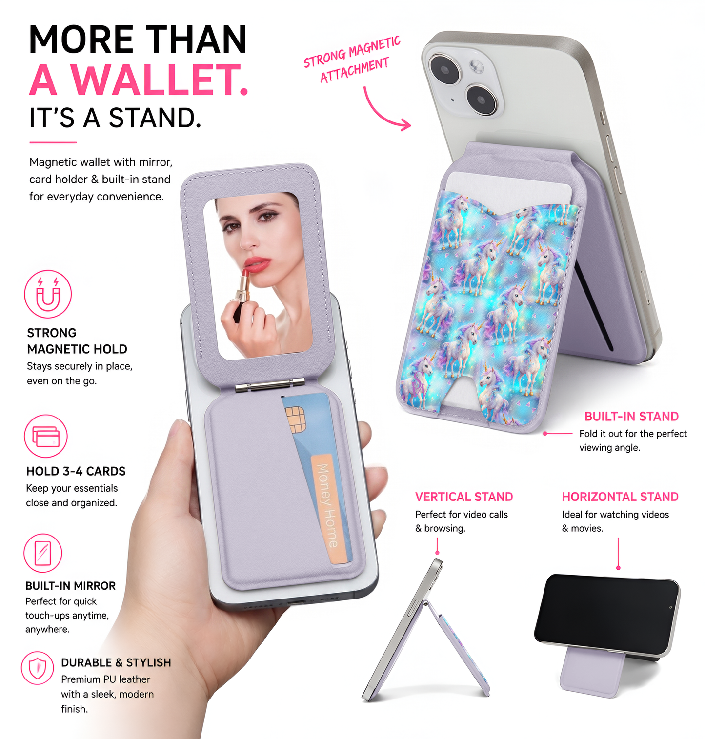 Unicorn Dreams MagSafe Wallet