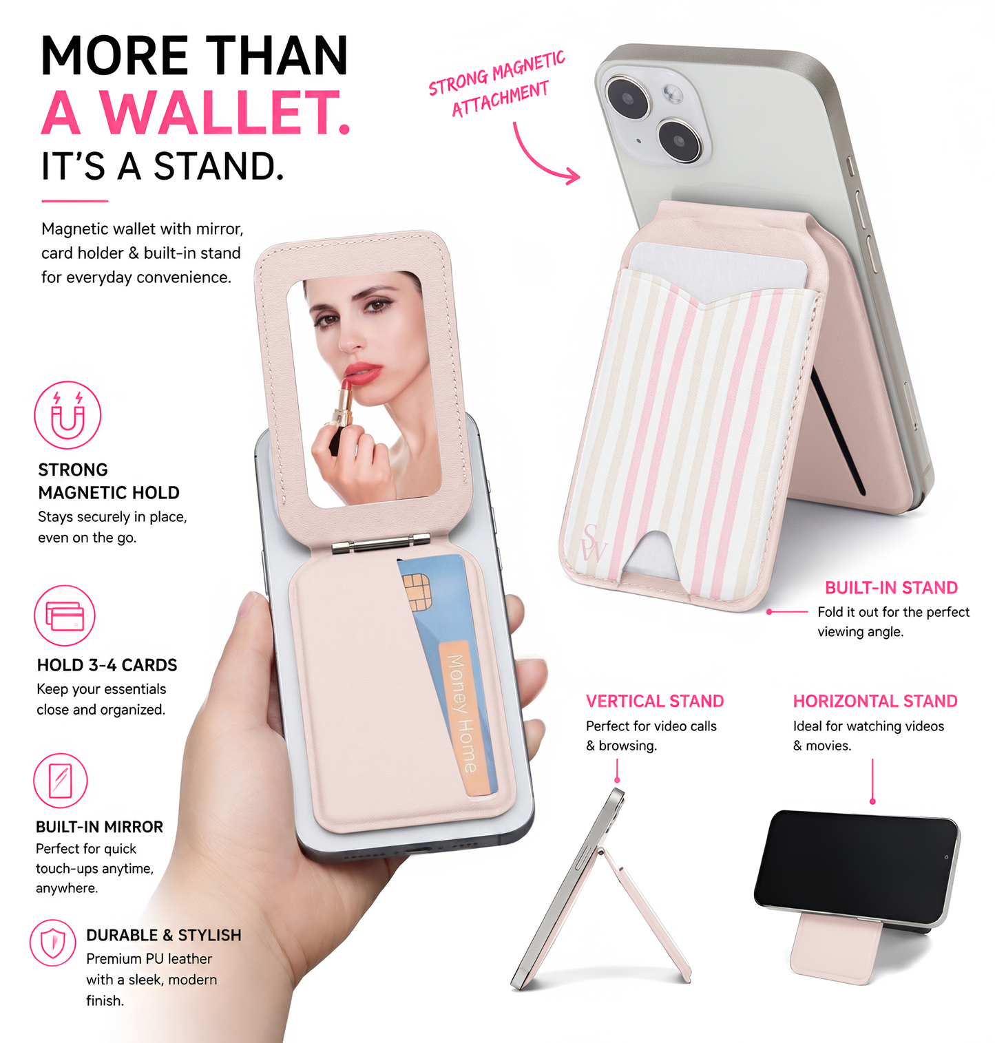Blush Boardwalk Phone Wallet
