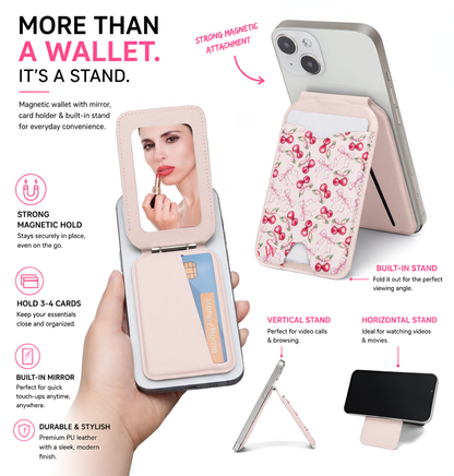 Blush Bow Cherries Phone Wallet