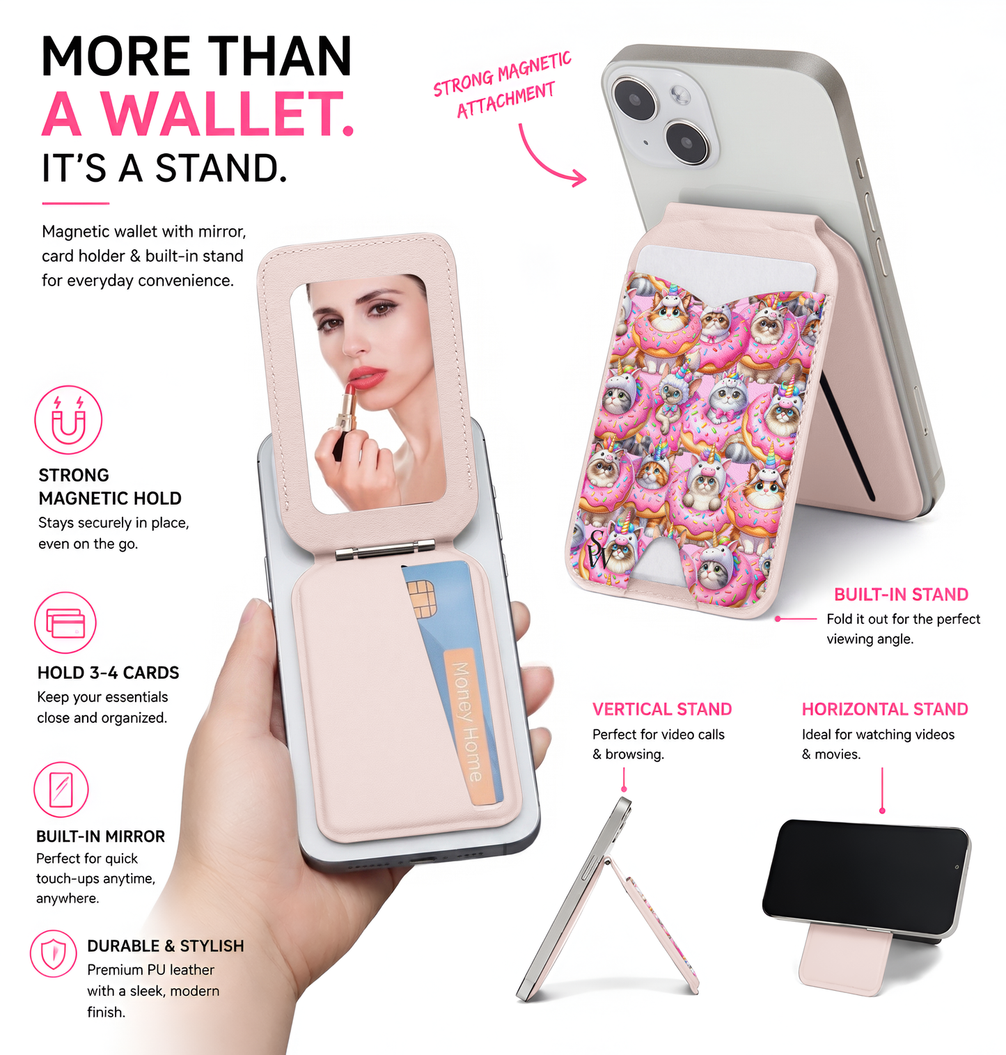 Caticorn Cravings Phone Wallet