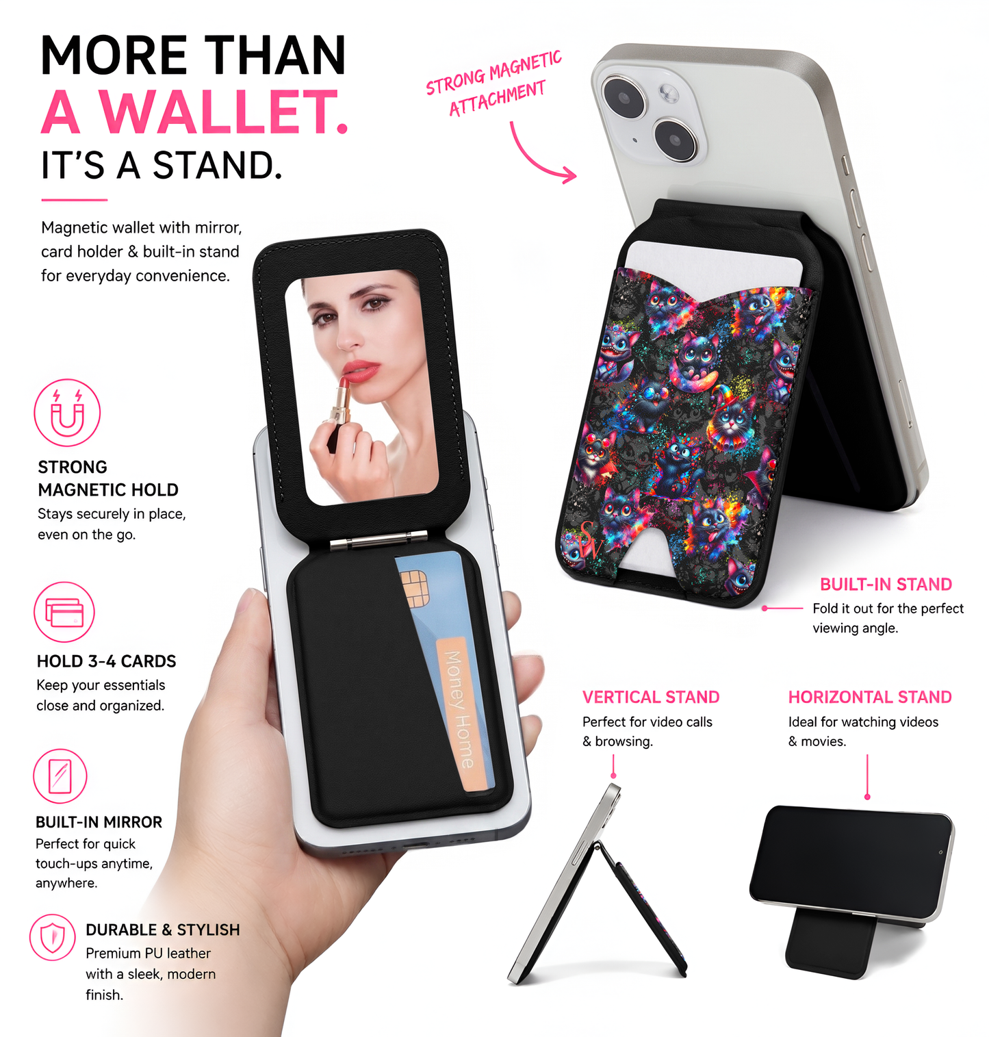 Cosmic Whiskers Phone Wallet