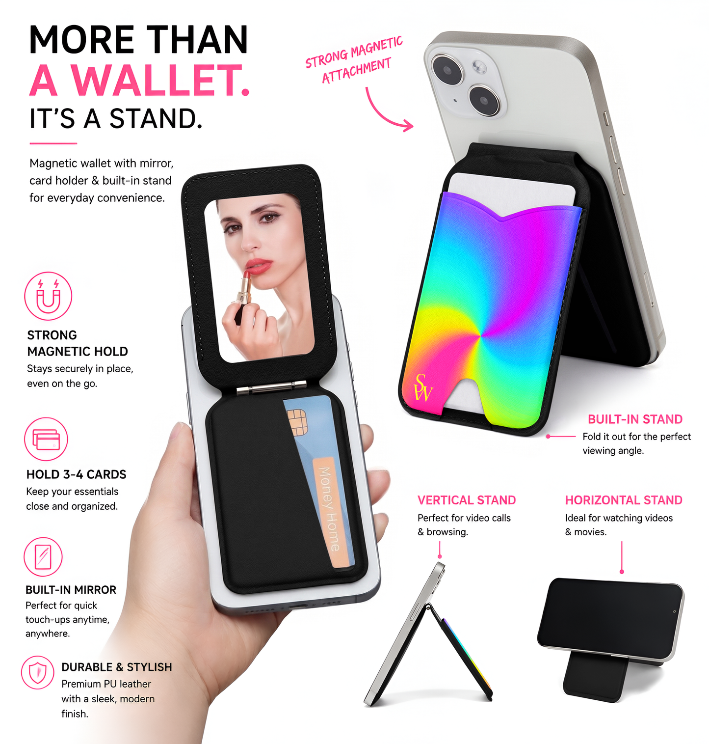 Feel the Rainbow Phone Wallet