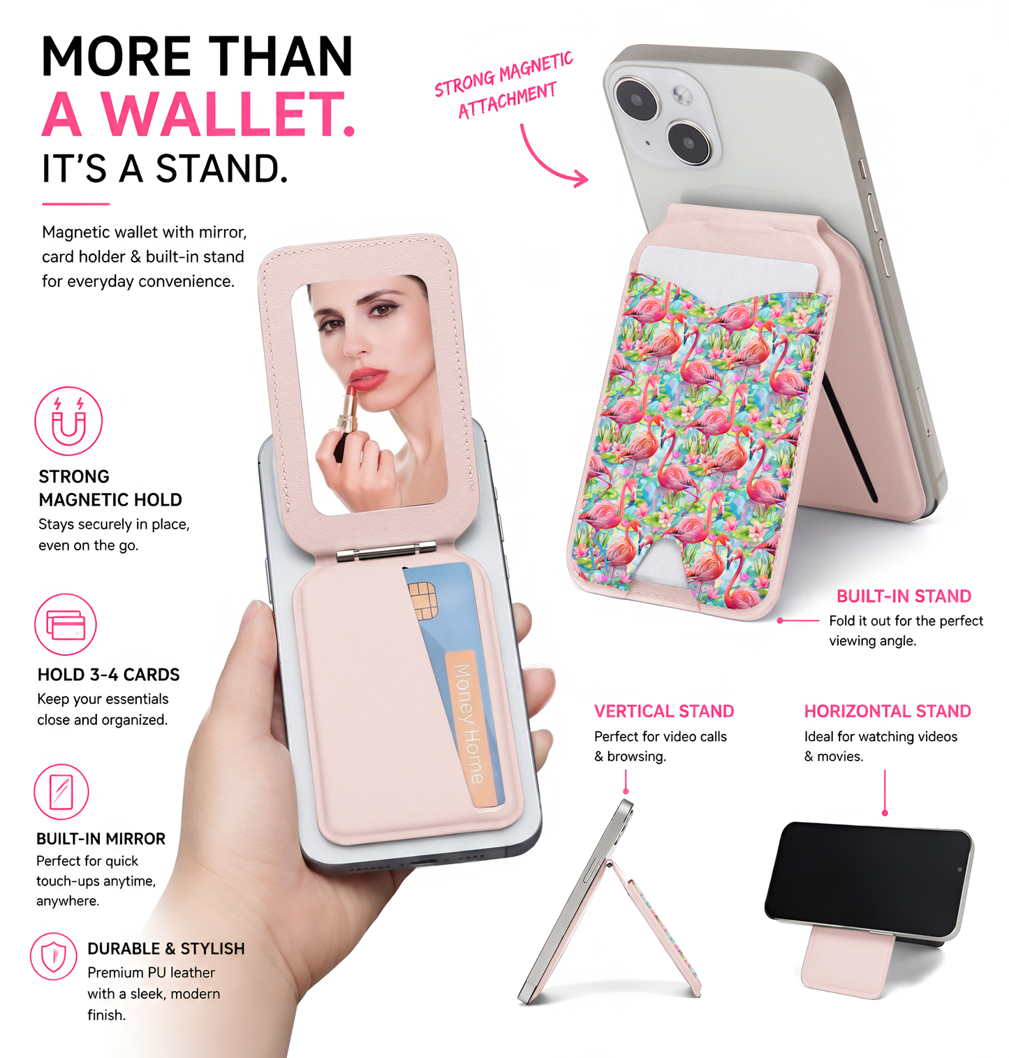 Flamingo Fiesta Phone Wallet