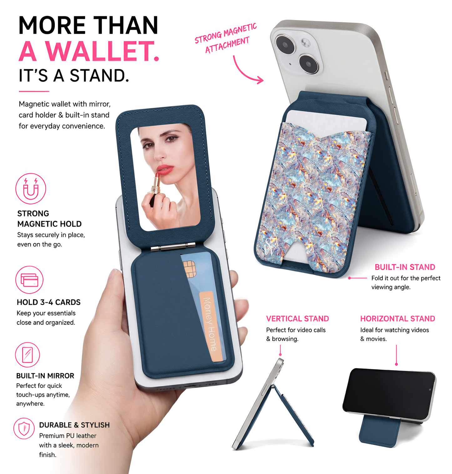 Frozen Flame Phone Wallet