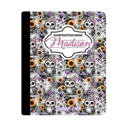 Cutie Hootie Custom Notebook