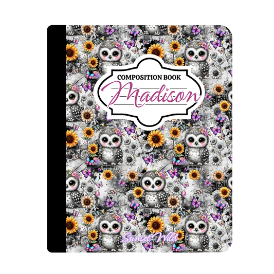 Cutie Hootie Custom Notebook
